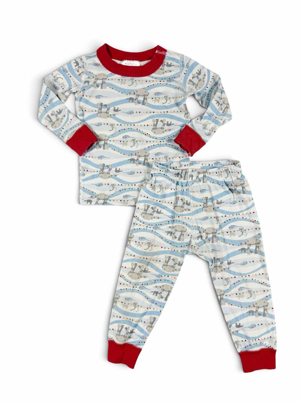 Hanna Andersson Star Wars At At Walkers Kids Holiday Pajamas 18-24 Months